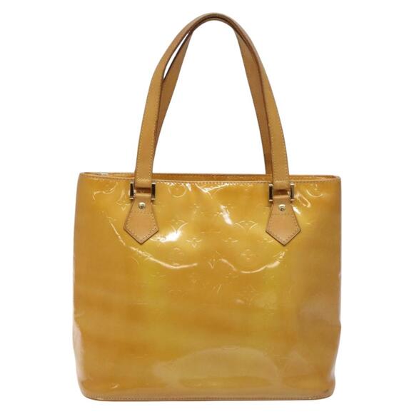 LOUIS VUITTON Monogram Vernis Houston Hand Bag Beige M91004 - Picture 2 of 13